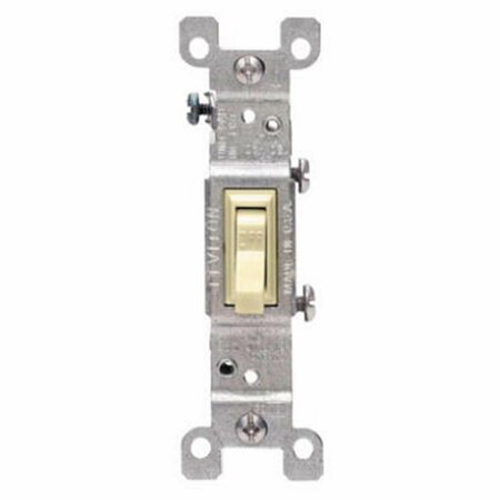 GORGEOUSGLOW 214-01453-02I 15A, 120 Volts, Ivory 3 Way Quiet Toggle Switch - Pack Of 10, 10PK GO879009